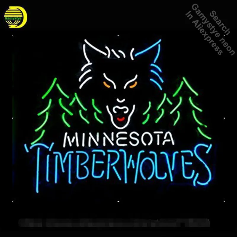 

Неоновая вывеска для MT, неоновая трубчатая вывеска, Minneso Wolf, коммерческий магазин, отображает подарки, светящийся световой знак, персонализи...