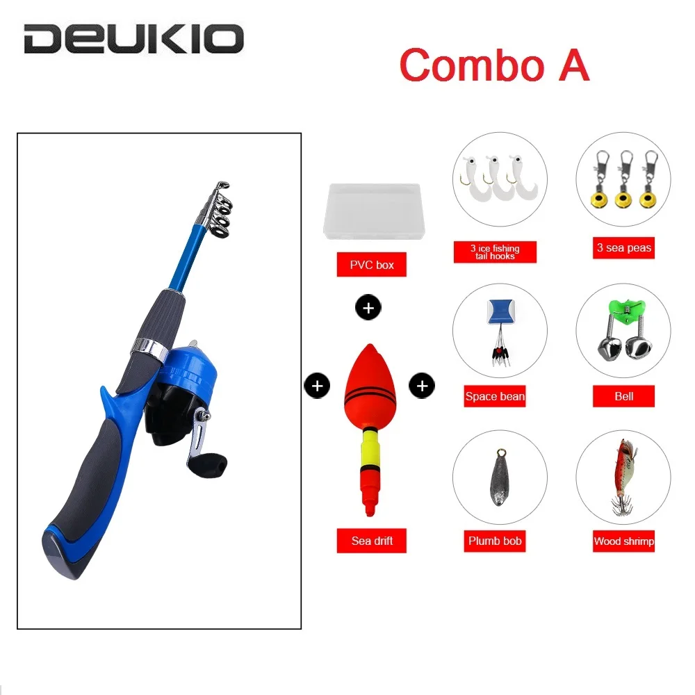 Катушка для подледной рыбалки DEUKIO Combo 1 3 м телескопическая удочка герметичная