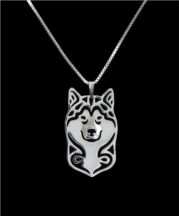 DANGGAO новейшая мода ручная работа Alaskan Malamute ожерелье Женская цепочка чокер собака