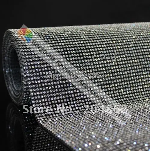 Высокое качество 3 мм с горячей фиксацией кристаллами сетчатая отделка