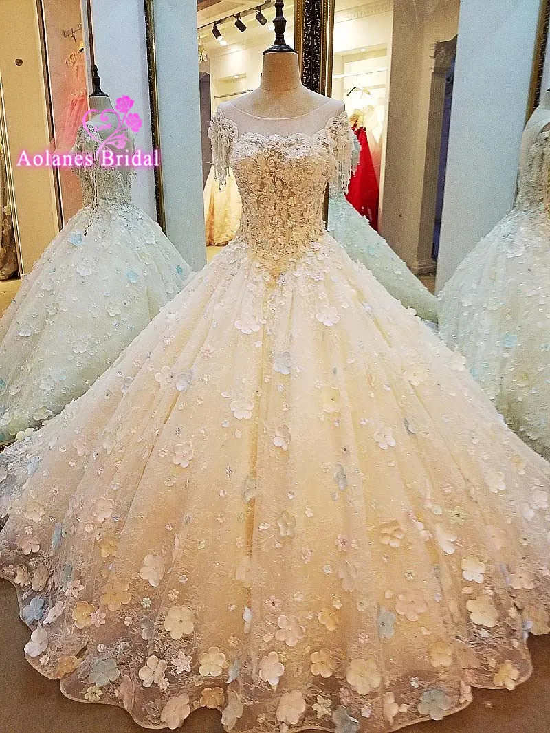 Новое поступление винтажное свадебное платье 2017 Совок с рукавами-крылышками