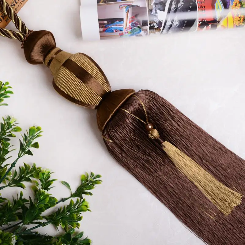 2 шт./лот роскошный занавес с кисточкой Tieback клип Пряжка висячая Длинная подвеска