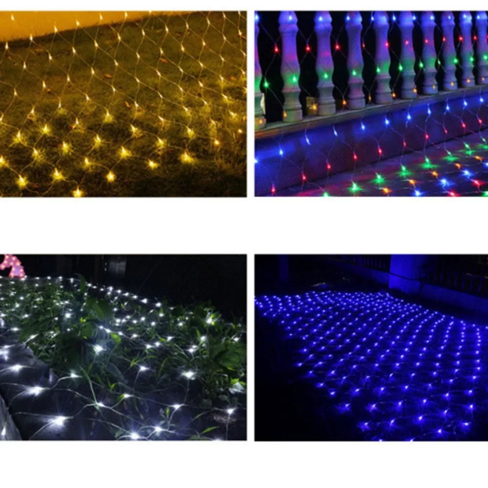 Outdoor 320 LED String Light Multi Color Waterproof Fishing Net Mesh Holiday Decoration for Wedding Party | Освещение