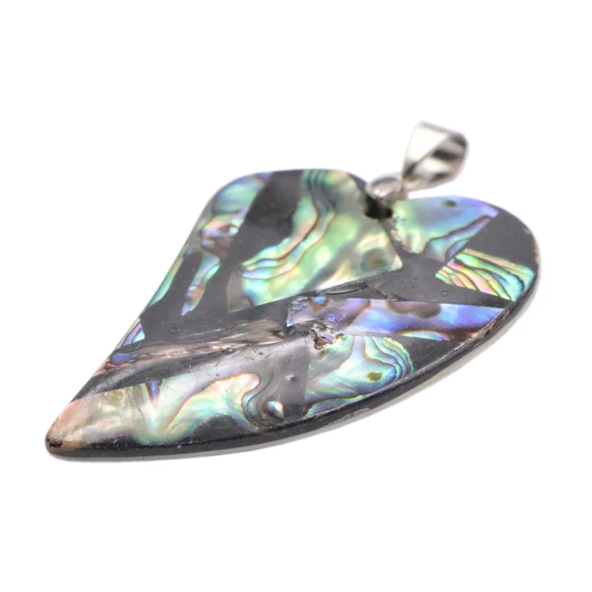 Натуральные бусины в виде ракушек павы из новой зеландии подвески сердца персика