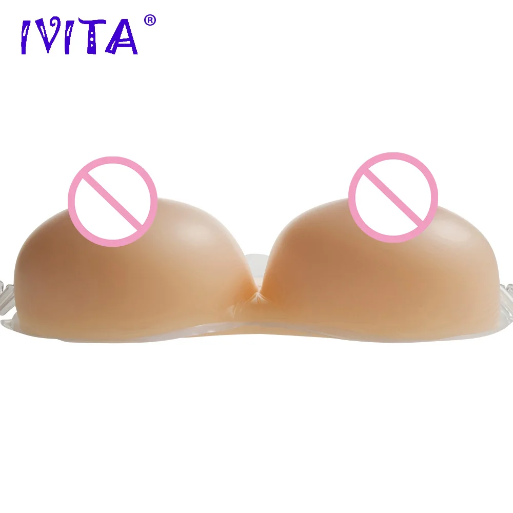 IVITA Realistic Silicone Huge Fake Breast Forms False Boobs For Crossdresser Shemale Transgender Drag Queen Mastectomy Enhancer |