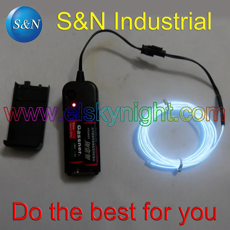 

2M White el wire + el inverter free shipping
