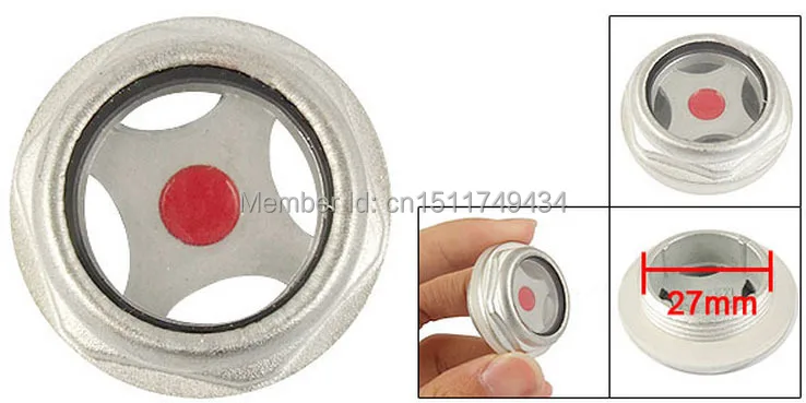 Детали воздушного компрессора 27 мм резьба уровень масла стеклянный индикатор 5