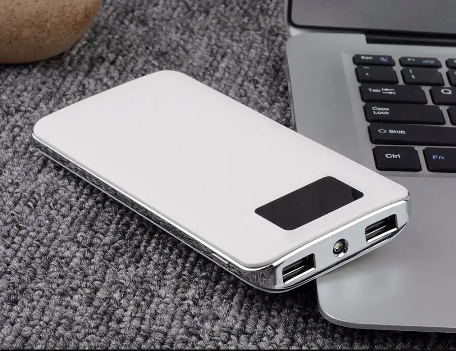 White Внешний аккумулятор 30000 мАч для Xiaomi Mi 2 USB внешний аккумулятор портативное зарядное устройство Внешний аккумулятор для iPhone 7 6 5 4X8 - Цвет: White