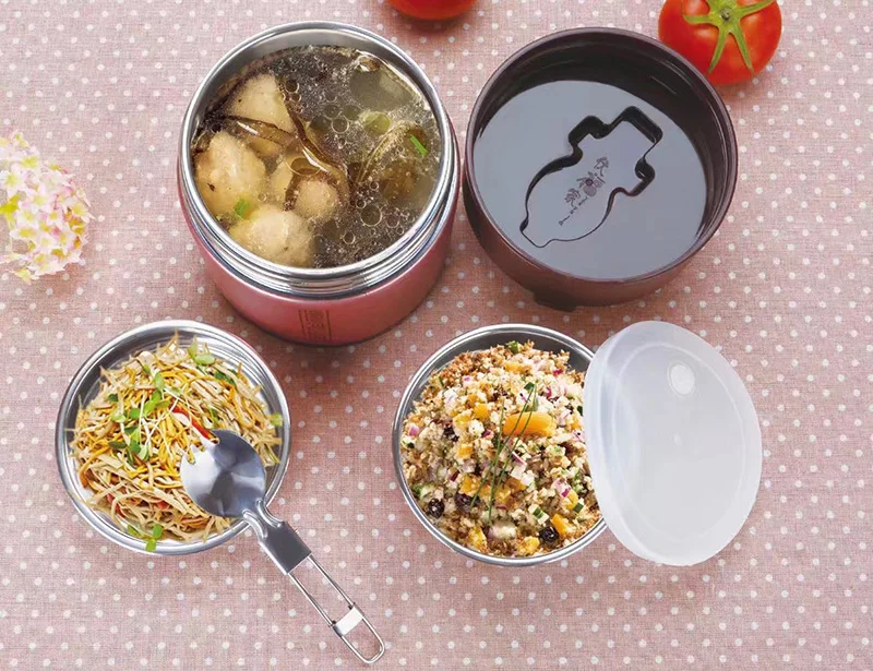 UPORS 1,6л термос для еды из нержавеющей стали Bento Ланч-бокс для детей школьный Ланчбокс контейнер для еды с отделениями