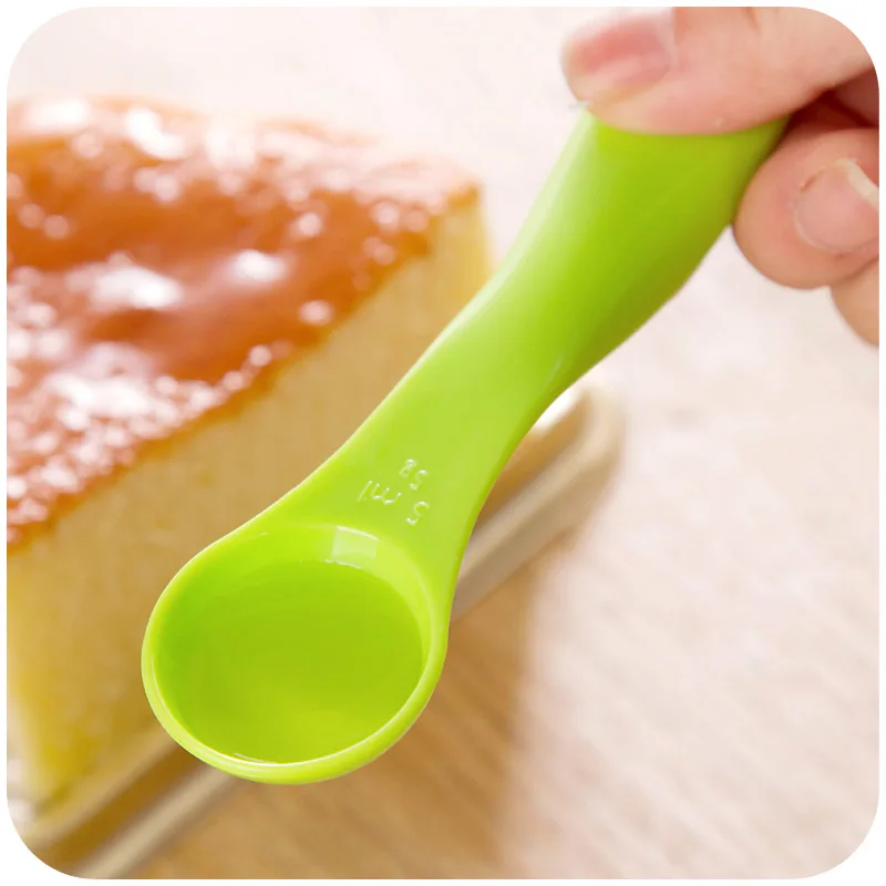 Высокое качество 5 шт./компл. красочные мерные ложки пластик (1/2 5/5/7 5/15 мл) для