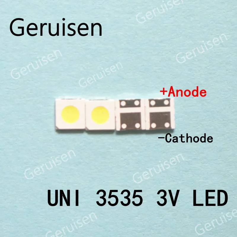 1500 шт. UNI светодиодная подсветка Высокая мощность LED 1 Вт 3537 3535 90 лм 3 в холодный