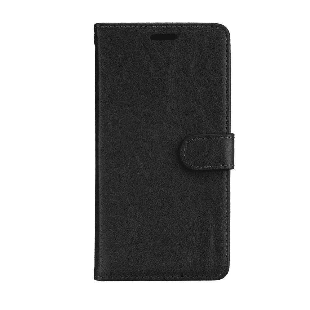 Black Чехол-Кошелек для zte Blade A6, кожаный чехол-книжка для zte Blade A6, чехол для zte Blade A6 Lite, чехлы с подставкой - Цвет: Black