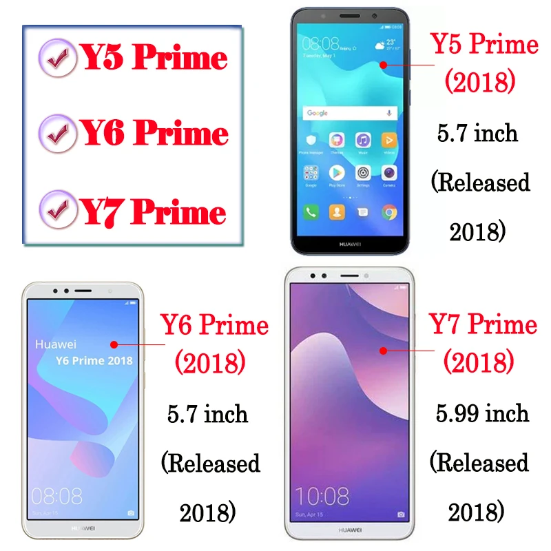 Защитное стекло для huawei y7 prime 2018 защитное huavei y6 y 7 y5 5 6 экрана 7y 5y 6y|Защитные стёкла