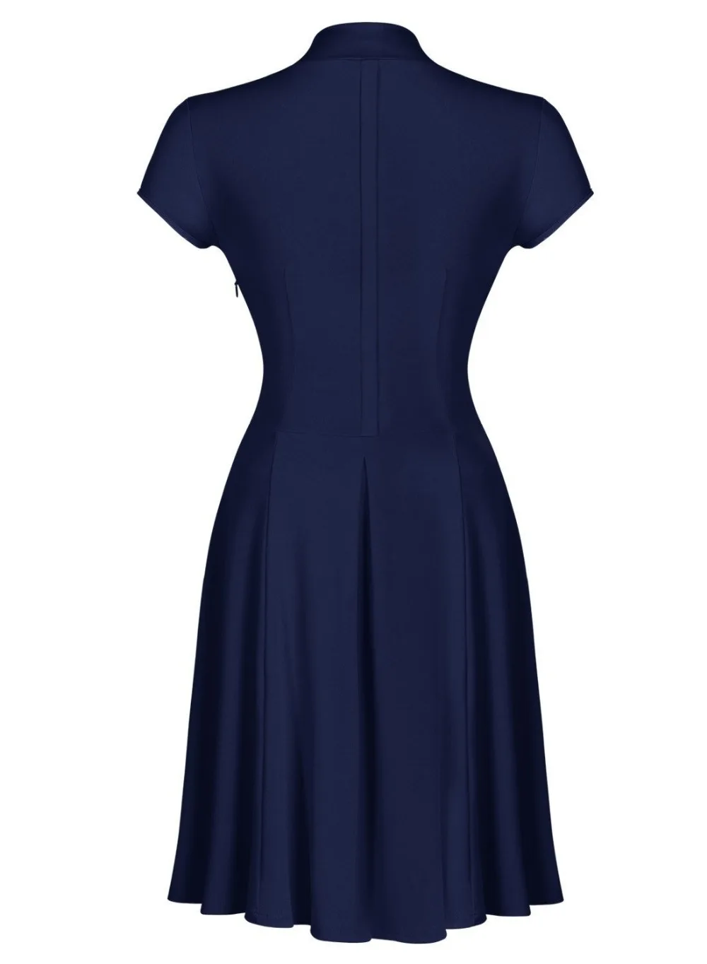 Women Dress Повседневная A-Line С Коротким Рукавом Vestidos Колен Длина V-образным Вырезом
