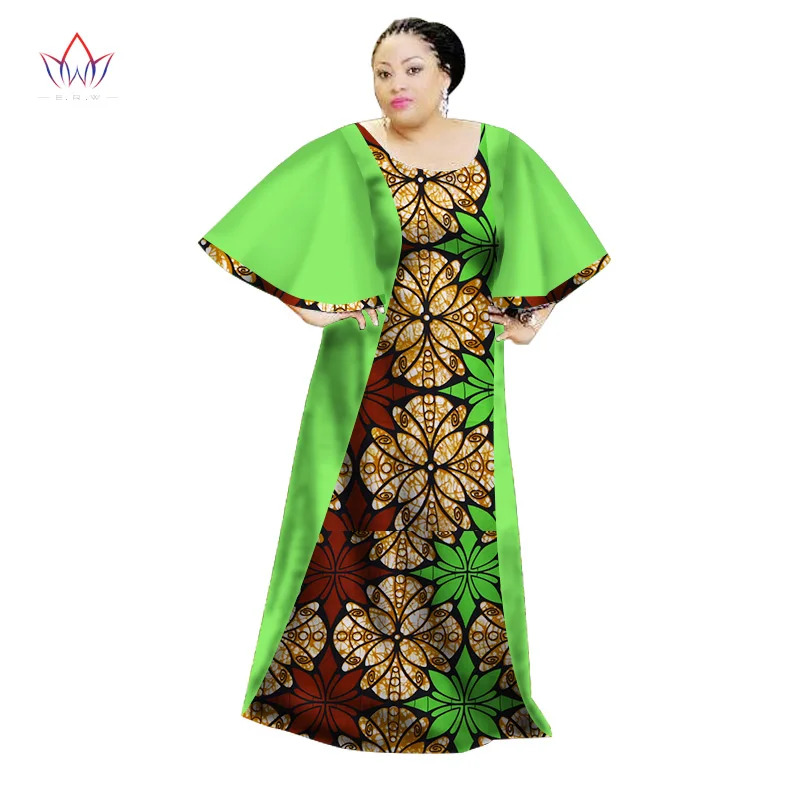 Африканская Дашики платья для женщин 2019 Мода хлопок воск длинные макси размер