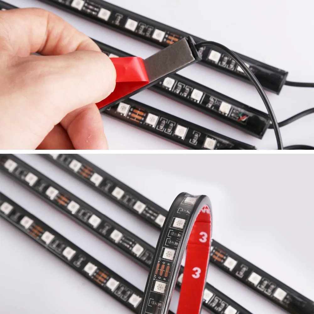 Автомобильная светодиодная лента 48 светодиодов питание от USB | Лампы и освещение