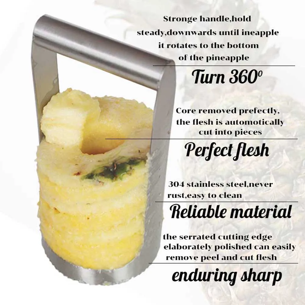 Pineapple Slicer Stainless Steel Cutter Corer Peeler Fruit Knife Vegetable Tools Home Artist | Дом и сад