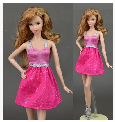 x137 a dress only Брендовая Новинка, хорошее качество, одежда, пальто, брюки, облегающее Вечернее красное, синее кружевное платье, юбка, аксессуары для BB 1:6, кукла BBI00590 - Цвет: x137 a dress only