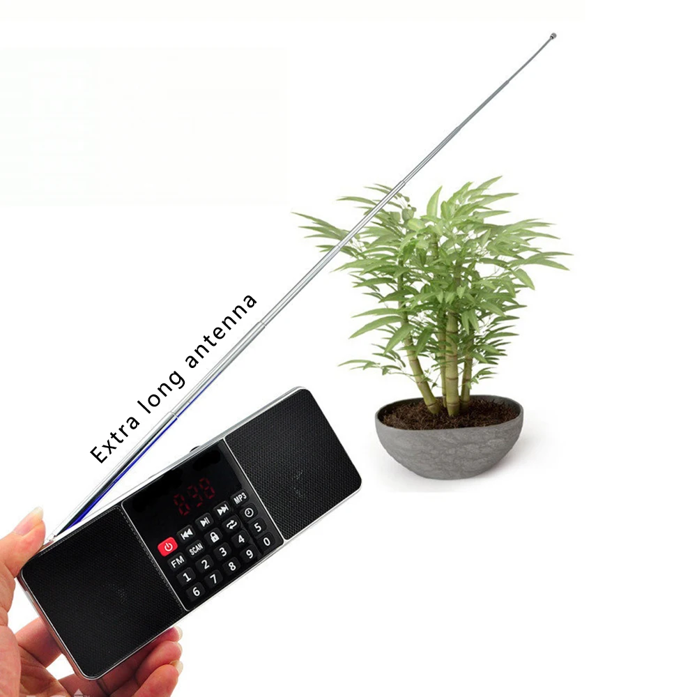 Digital Portable Radio AM FM Speaker Stereo MP3 Player TF/SD Card USB Drive LCD Display Speakers | Электроника