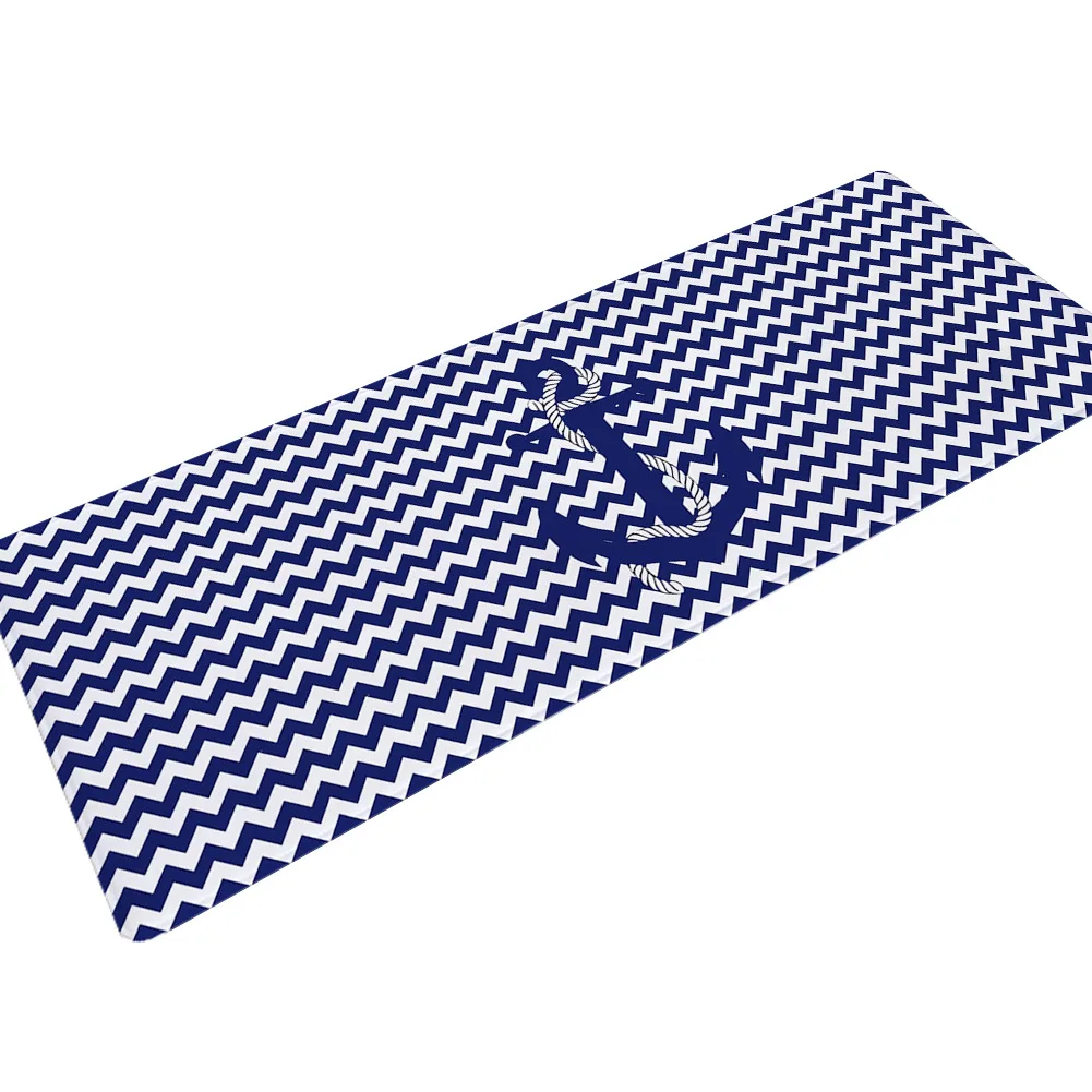 White Blue Zeegle пляжный ковер с принтом для кухни, коврик для двери, длинный Балконный стол, стул, пол, коврик для гостиной, спальни, прикроватные коврики - Цвет: White Blue