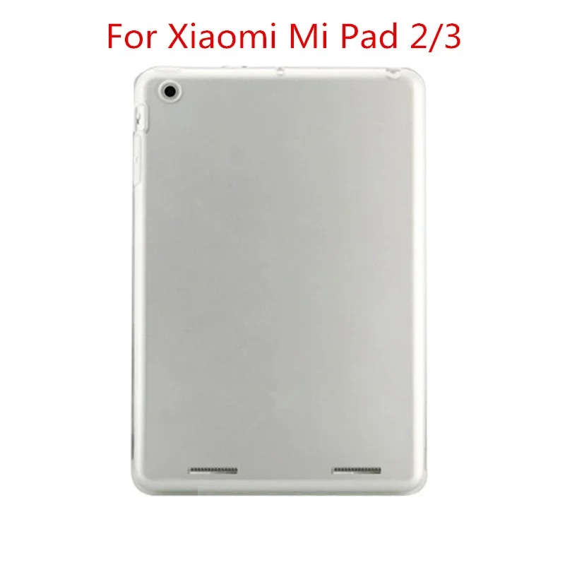 For Mi Pad 2 3 Прозрачный кремний TPU чехол для Xiaomi Mi Pad 4 чехол Защитный ТПУ чехол для задней части планшета чехол для Xiaomi Mi Pad 4 3 2 - Цвет: For Mi Pad 2 3