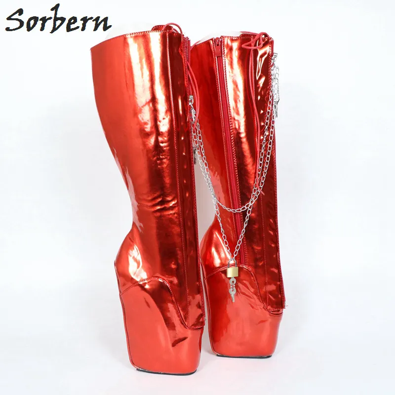 Женские ботинки до середины голени Sorbern сапоги на платформе танкетке шнурках