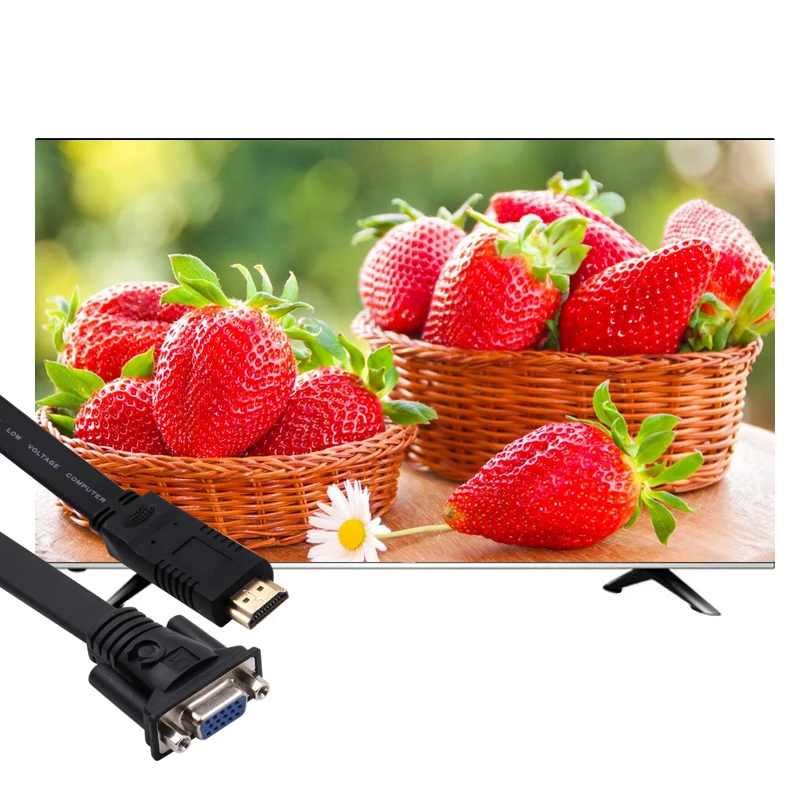 1 шт. Новый адаптер HDMI-совместимый к VGA преобразователь кабеля 1080P