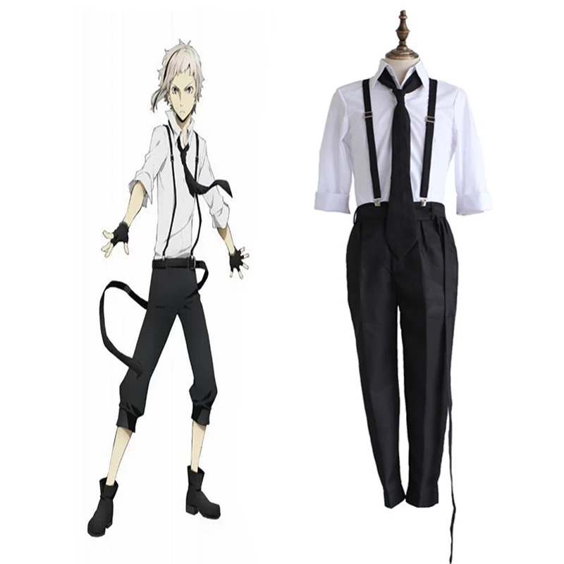 

Горячая Хаоса аниме Костюмы для косплея Накаджима Ацуши форма Костюмы для косплея на Хэллоуин карнавальный вечерние Костюмы для косплея