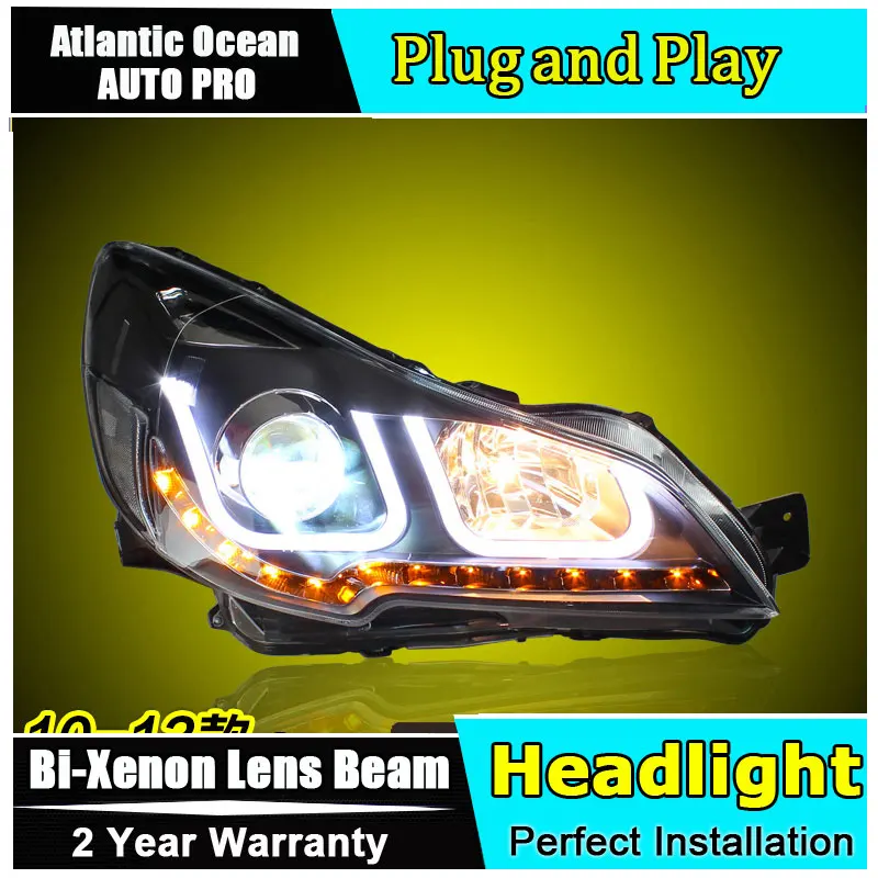 Автомобильная лампа для стайлинга Subaru Outback фары U angel eyes 2010-2013 outback Bi-xenon комплект с