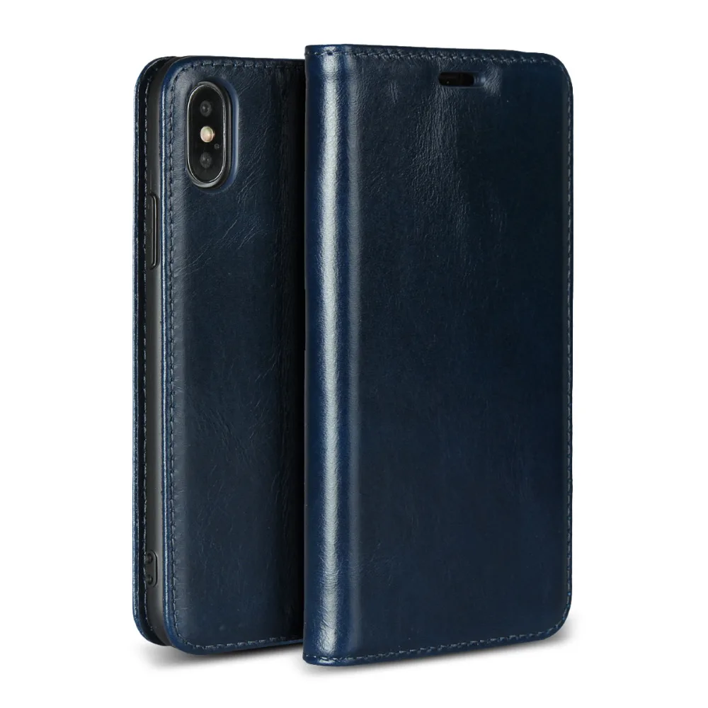 Классический чехол LUCKBUY из натуральной кожи с полным покрытием для Apple iPhone X XR XS MAX