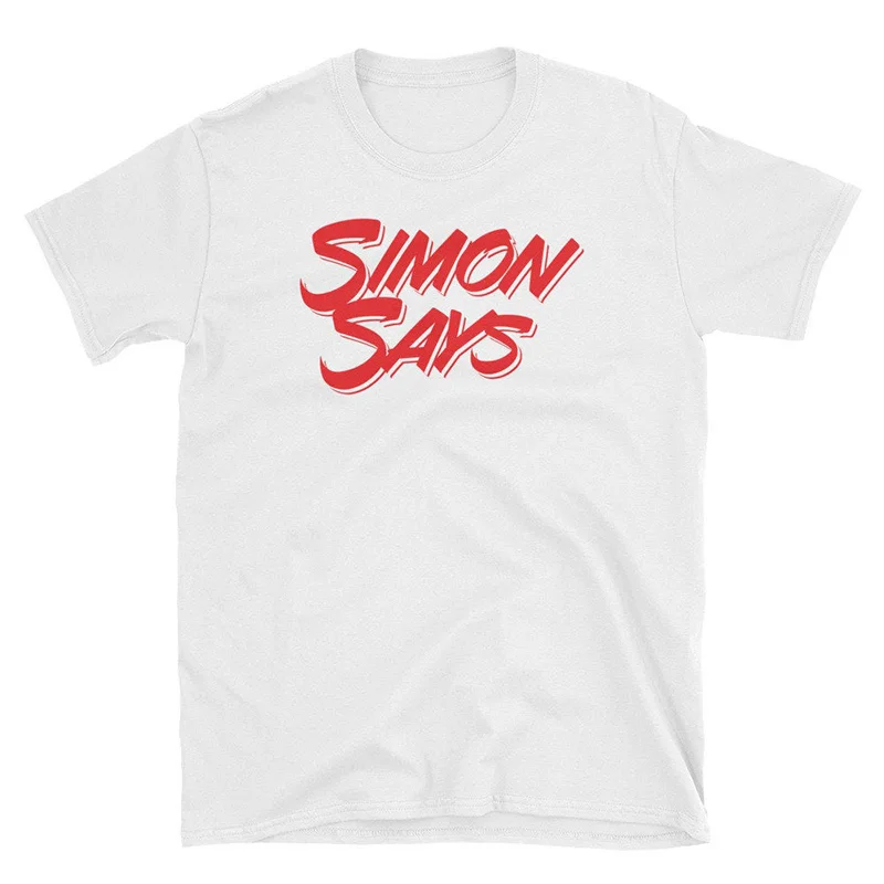 Белый NCT 127 Simon Says, футболка унисекс с коротким рукавом, Корейская Kpop Top Fan Made NCT, футболка для женщин и мужчин, хлопковые топы, графические футболки - Цвет: Белый