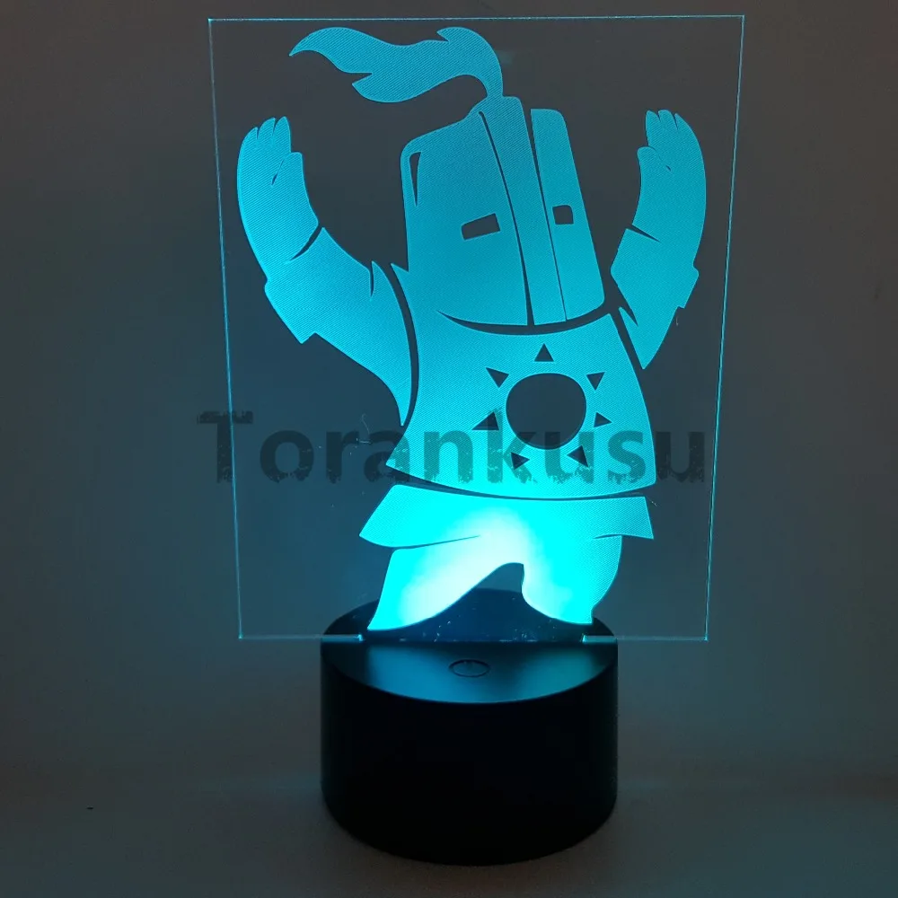 Dark Souls Solarie игрушка в виде фигурки 3D светодиодный Изменение Solaire Astora Новинка