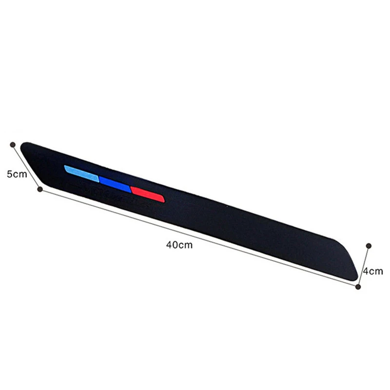 2PCS Car Rubber Front+Rear Bumper Scratch Protector Strip Corner Guard Sticker Edge Protection Styling Mouldings | Автомобили и