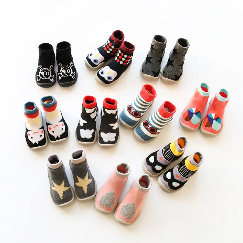 dkDaKanl Baby Toddler Fashion 2018 Boot Antunm Winter Keep Warm Casuanl Shoes Floor Non Slip Sock Infant SO514B |