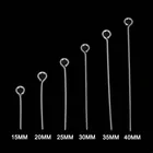 Штифты из нержавеющей стали для бижутерии, 200 шт.лот, размер 152025303540 мм