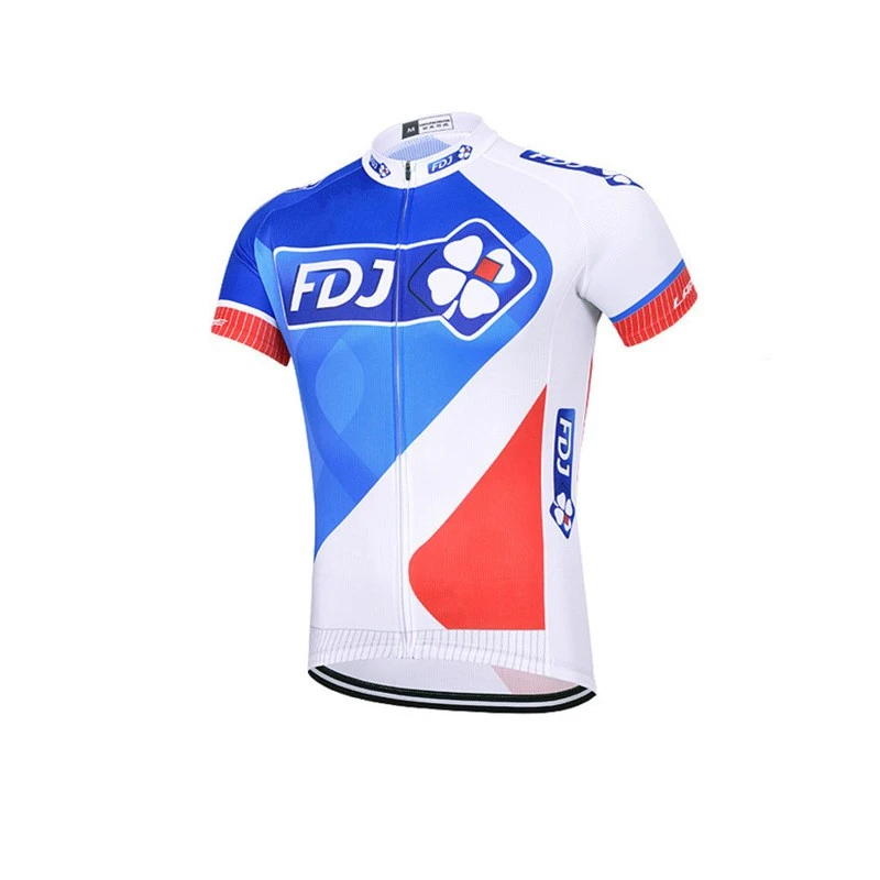 jersey only FDJ набор Джерси для велоспорта, одежда для велоспорта Pro Team MTB, велосипедные шорты, быстросохнущие мужские велосипедные Джерси, набор Ropa Ciclismo - Цвет: jersey only