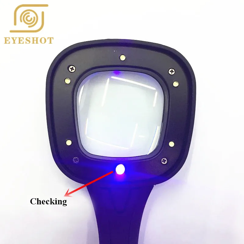EYESHOT увеличительное стекло ручной квадратный для чтения лупа карты с 6