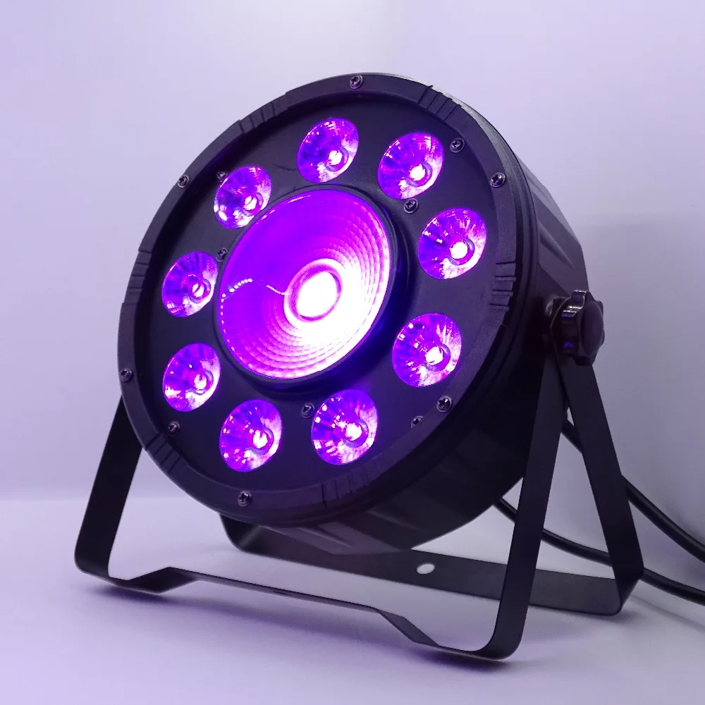 Плоские светодиодные лампы Par DMX512 6 шт./лот 9x10 Вт + 30 9*10 RGB 3 в 1 контрольное освещение