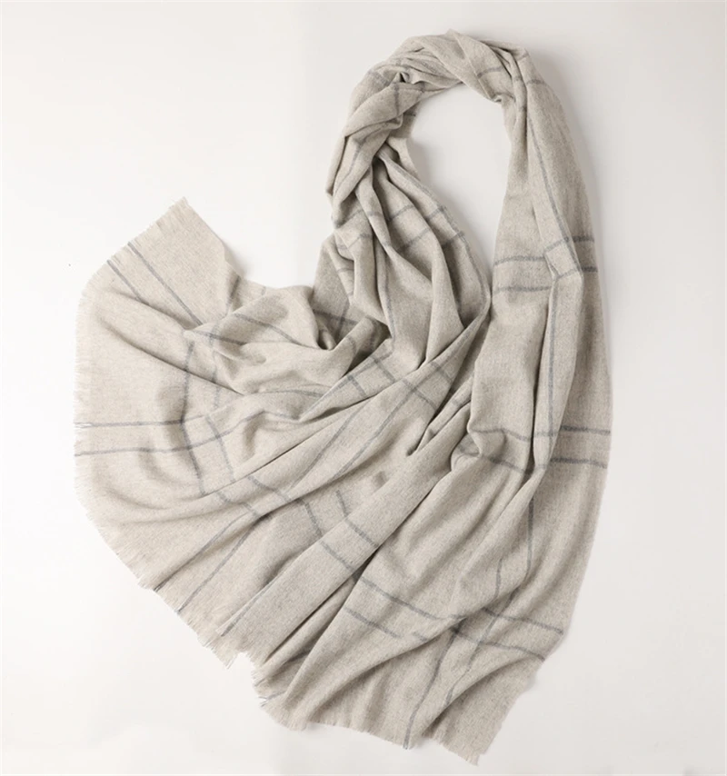 Новинка 100% модные женские кашемировые шарфы в клетку шаль из пашмины мелкие с