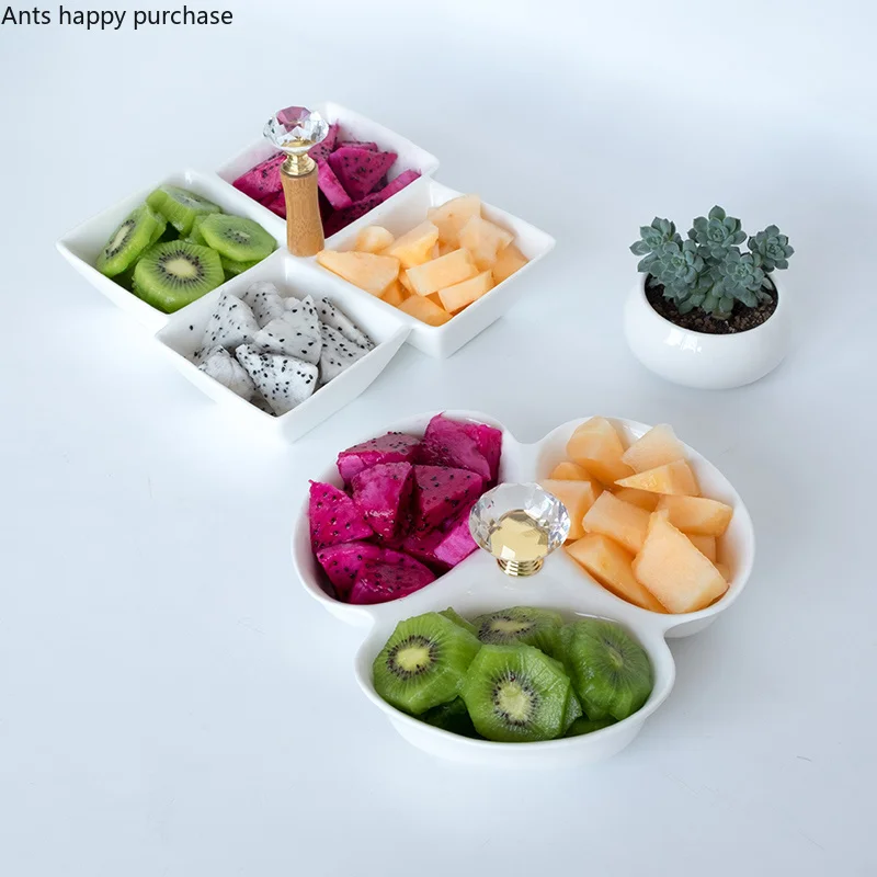 Керамическая тарелка для фруктов десертная посуда в европейском стиле домашняя