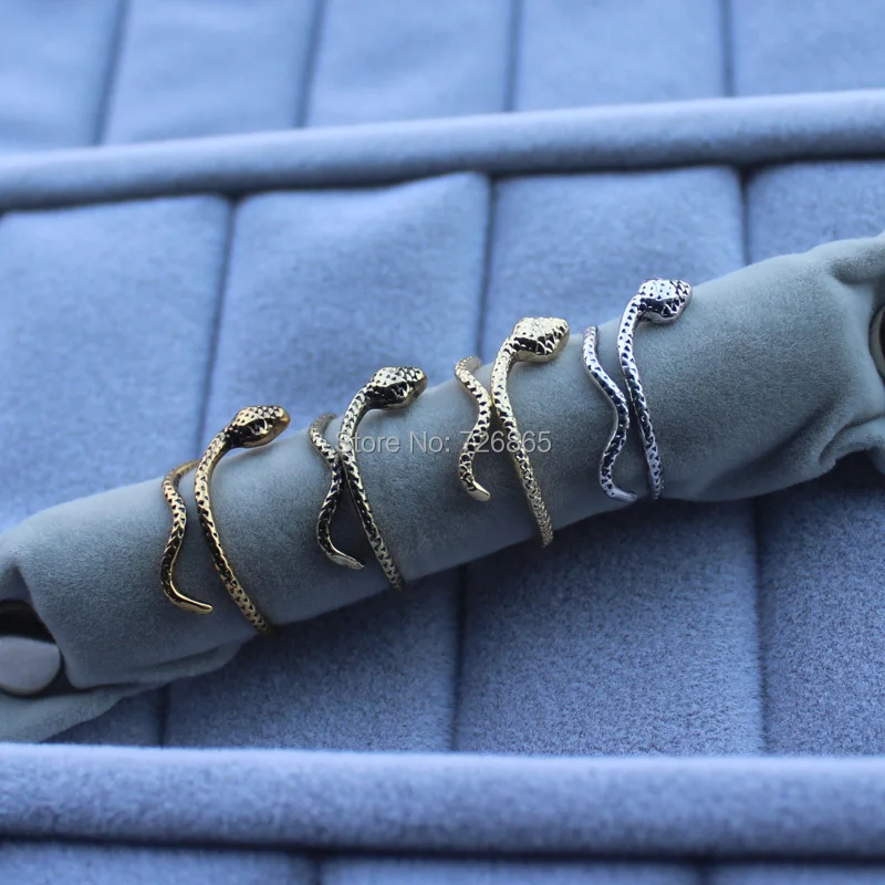 Хип-хоп стиль регулируемое крутое кольцо змея кольца для женщин и мужчин оптом