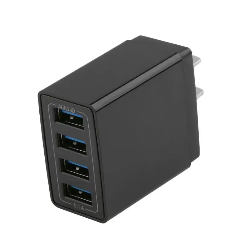 4 порта USB зарядное устройство адаптер 5 в ЕС вилка мобильного телефона универсальное USB зарядное устройство с индикатором светильник вилка Европа/США многопортовый