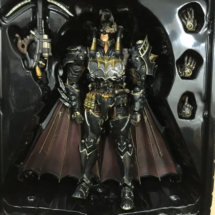 Бэтмен Play Arts KAI, экшн-фигурка ПВХ игрушки 260 мм аниме фильм модель стимпанк летучая мышь человек Кай-плей арт
