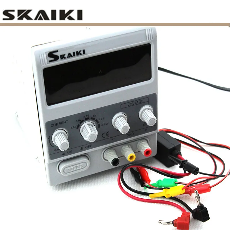 Skaiki 1502D+ 1502DD 15V 2A 0.01A цифровой дисплей регулируемый электронный источник питания для обслуживания с многофункциональными тестовыми линиями