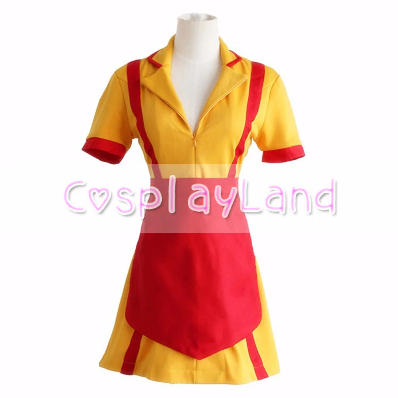 2 сломался девушки костюм Макс и Кэролайн форма французской горничной косплей