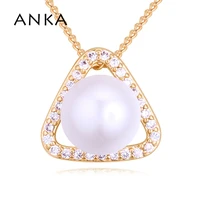 anka promotion luxury pearl for women wholesale cz cubic zirconia pendants necklaces vintage jewelry zirconia pendent 130395