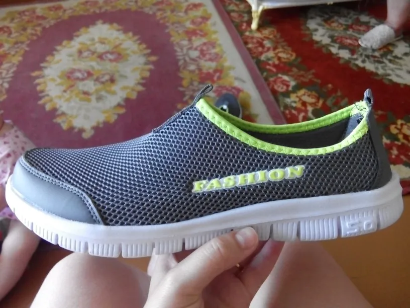 Новинка 2016 летняя повседневная обувь для мужчин сетевые мягкие дышащие туфли