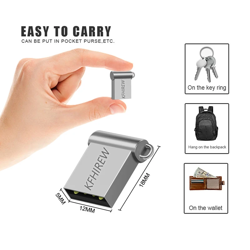 2 0 Мини-накопитель 64 ГБ 32 16 8 4 usb-флэш совместимо с ПК и смартфоном флеш-накопитель
