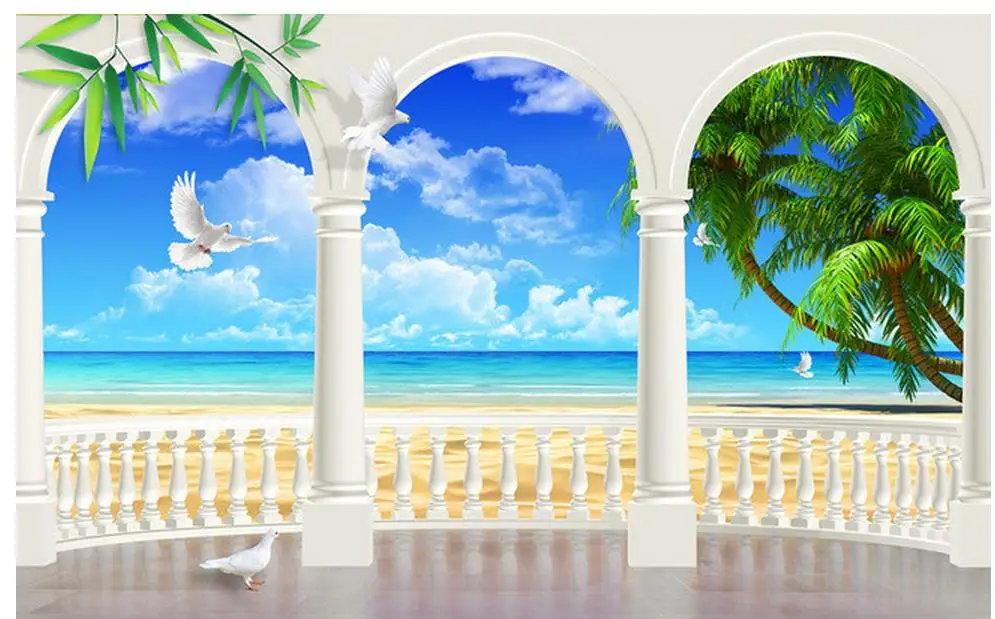 3d обои Европейский Стиль римская колонна ТВ фон спальня фото настенная бумага