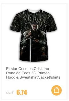 PLstar Cosmos Cristiano Ronaldo 3D принт Толстовка/куртка/мужские и женские галактические синие рубашки Прямая
